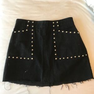 Black studded skirt